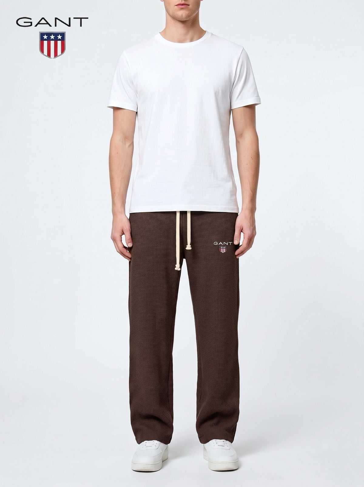 GANT® Premium -collegehousut — Ruskea