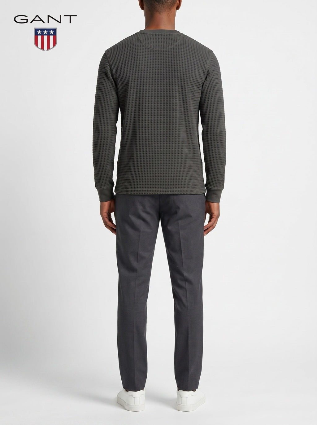 GANT® Signature -paita — Harmaa — takaa