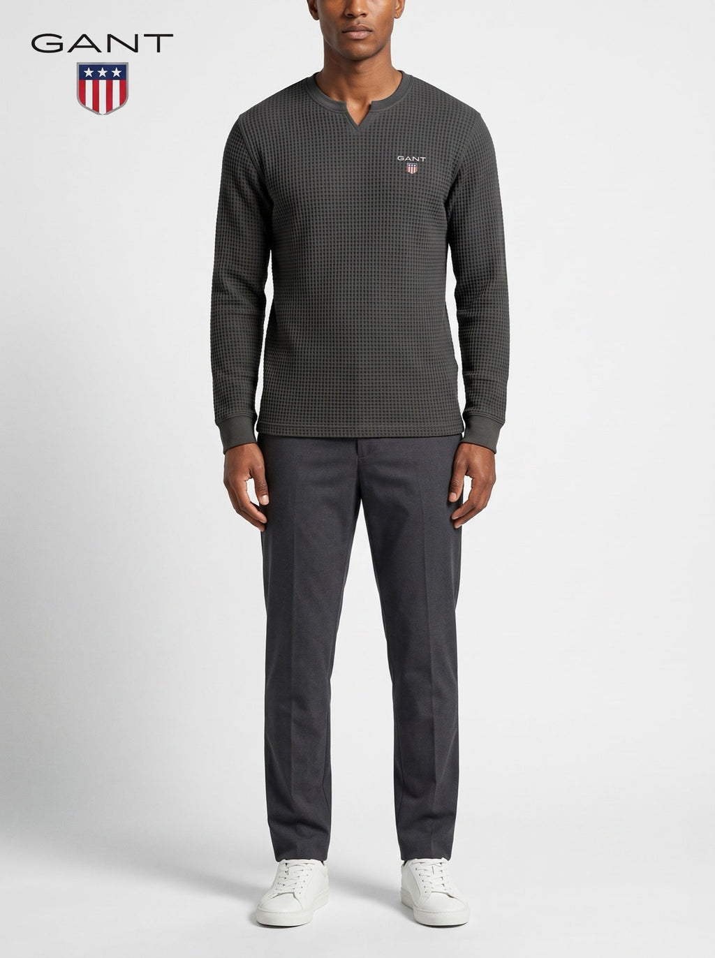 GANT® Signature -paita — Harmaa — edestä