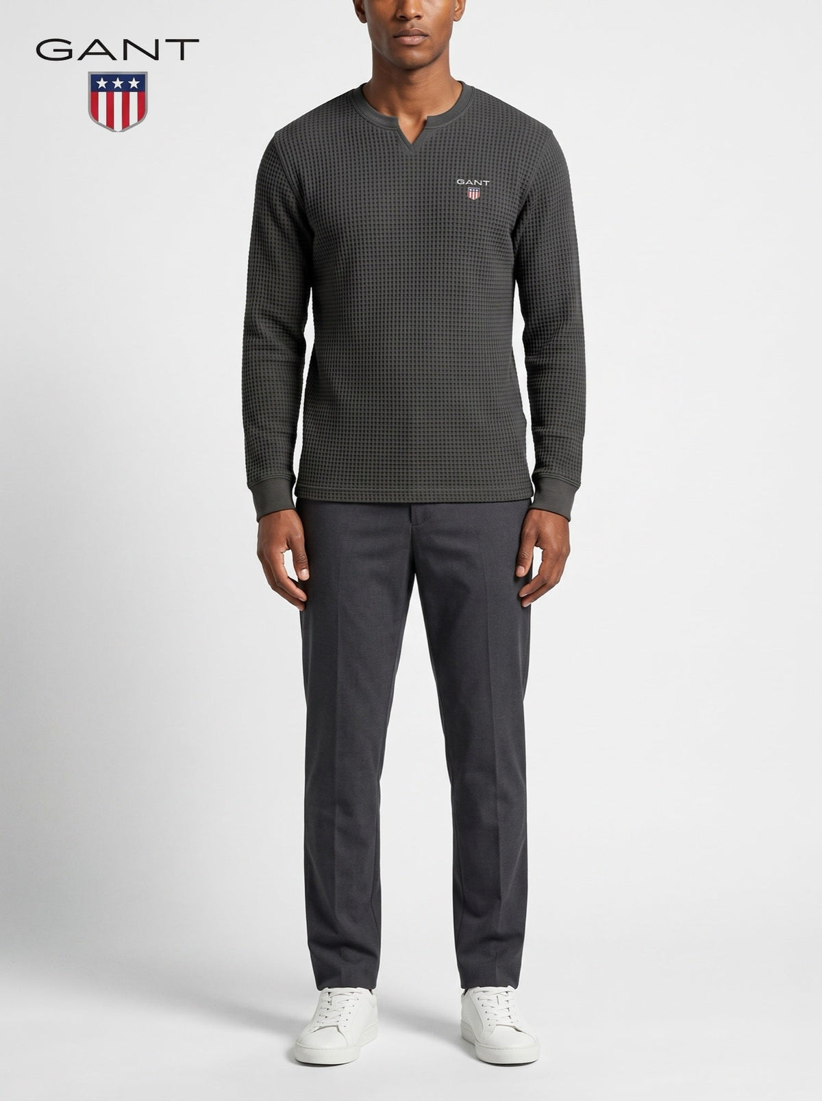 GANT® Signature -paita — Harmaa — edestä