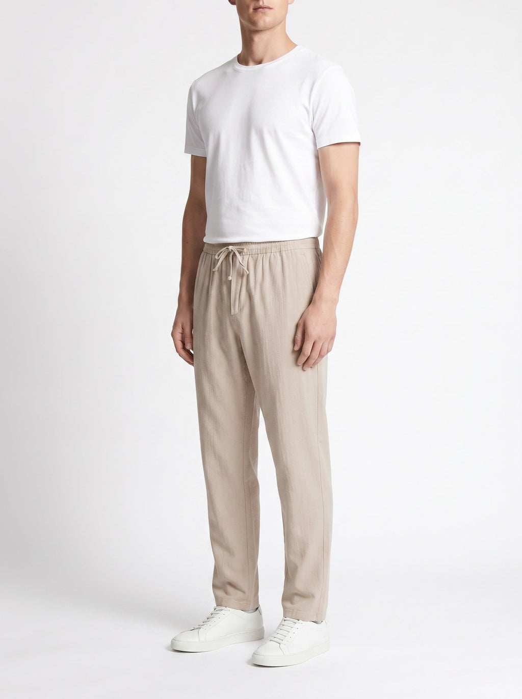 Zanzibar – Pellavahousut — Beige — viistosti