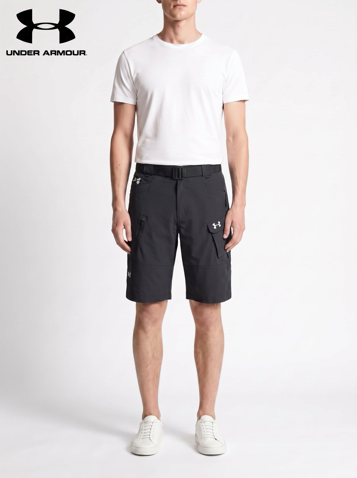 UA® Tactical Flex Utility -shortsit — Musta