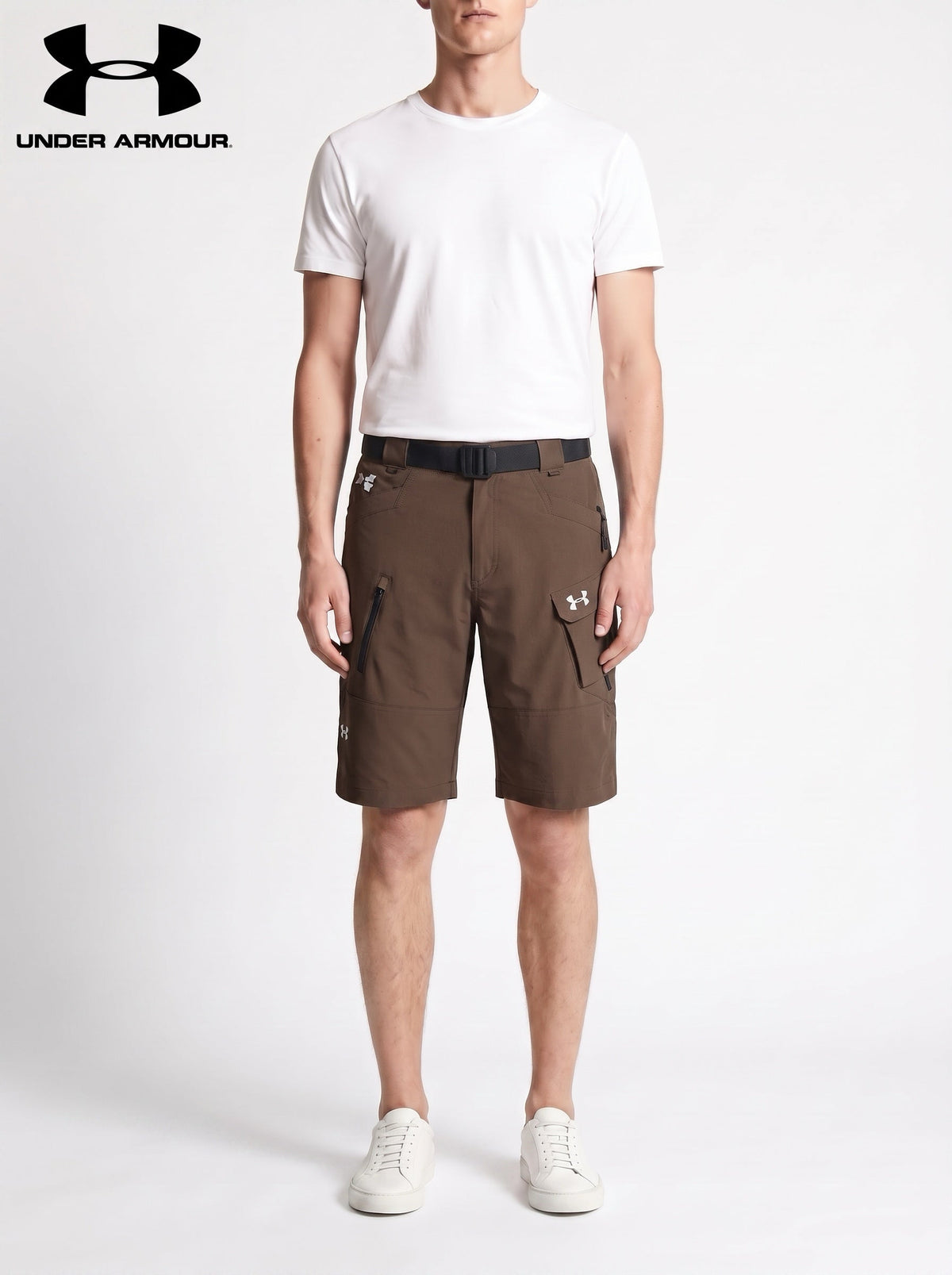 UA® Tactical Flex Utility -shortsit — Ruskea