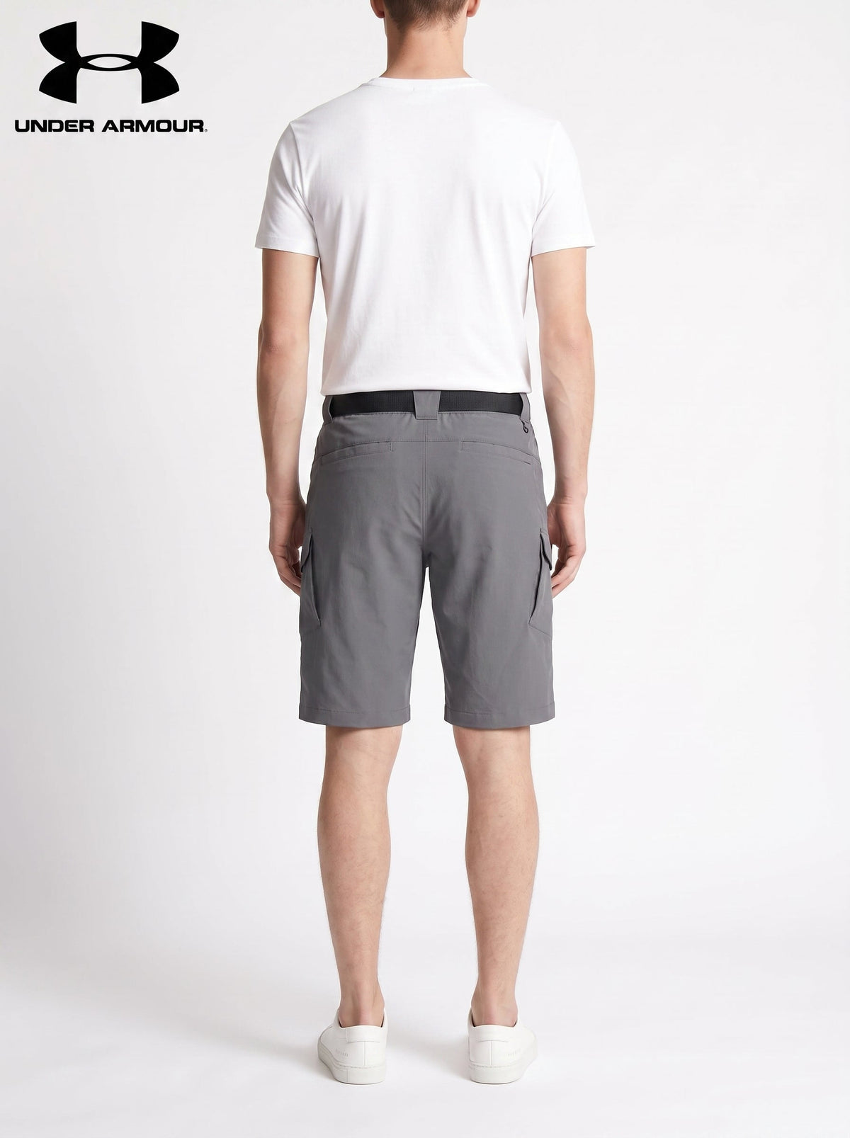 UA® Tactical Flex Utility -shortsit — Harmaa — takaa