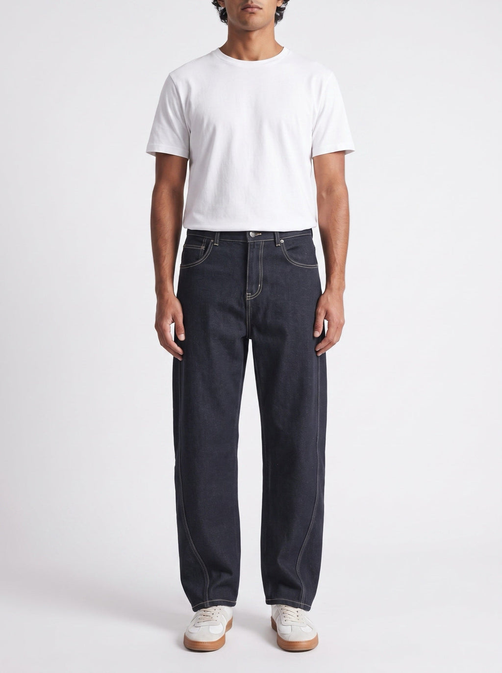 Suorat raw indigo -farkut