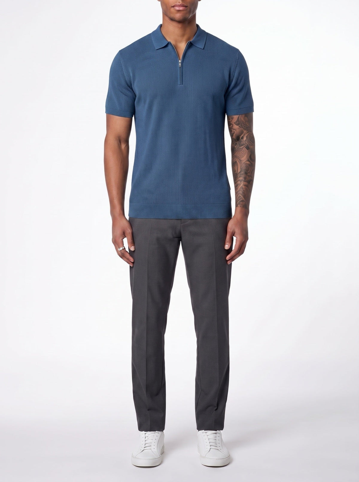 Vetoketjullinen Contour-pikeepaita — Sininen