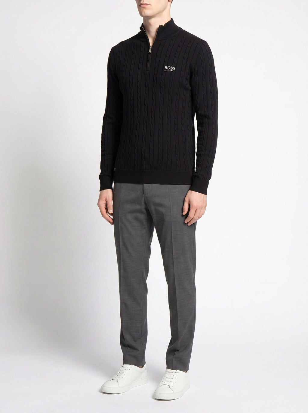 BOSS™ Sterling -puolivetoketjuneule — Musta — viistosti